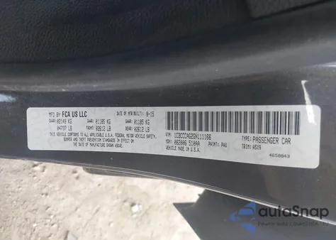 2016 Chrysler 200 Limited z USA, uszkodzony, nr VIN 1C3CCCAG2GN111166